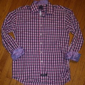 English Laundry Purple Striped Button Shirt